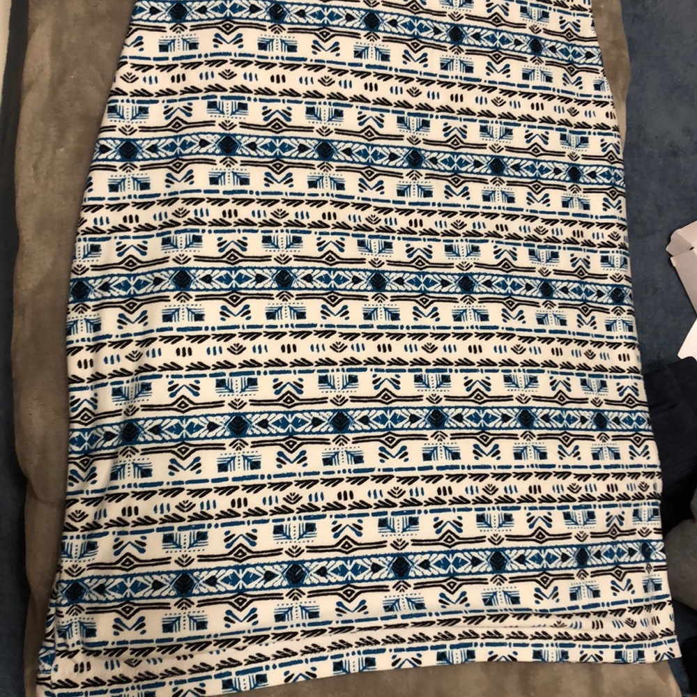 Blue body con dress